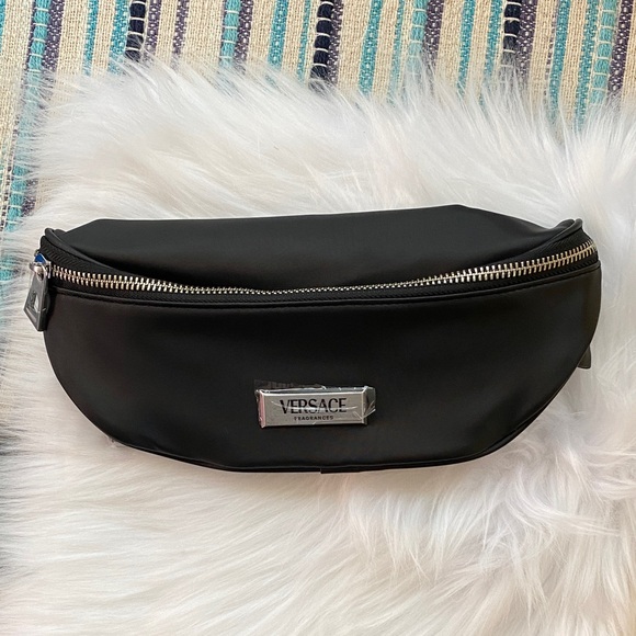 Versace Black Belt Bag with Silver Details new - Picture 2 of 6